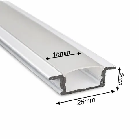 پروفیل تک لاین توکار MDF عمق 5MM