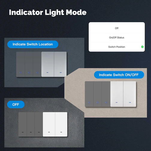 کلید فشاری هوشمند روشنایی MOES مدل Star Ring (نسخه وایفای و زیگبی)
