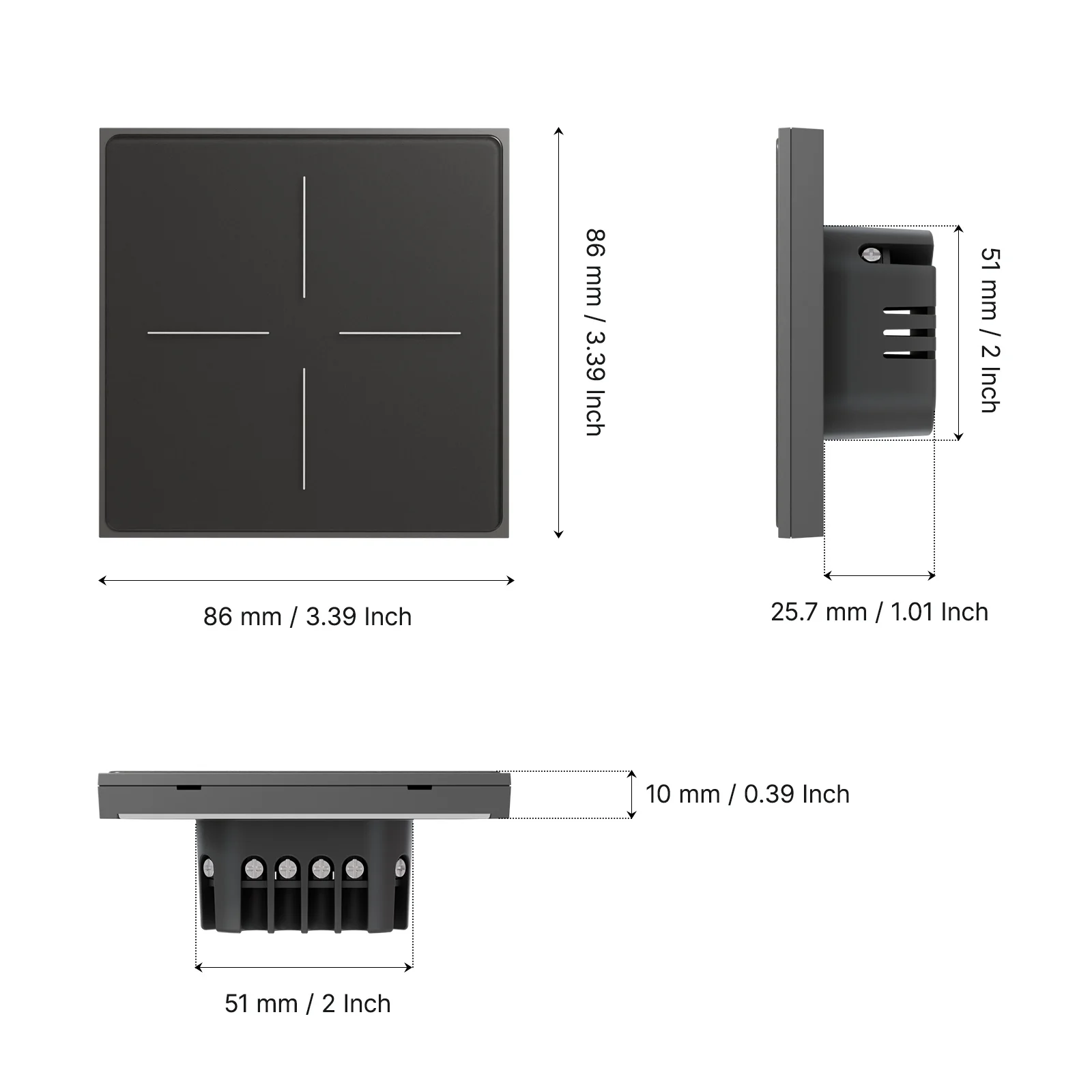 کلید هوشمند و سناریو 2 کاره زیگبی MOES مدل Star Feather