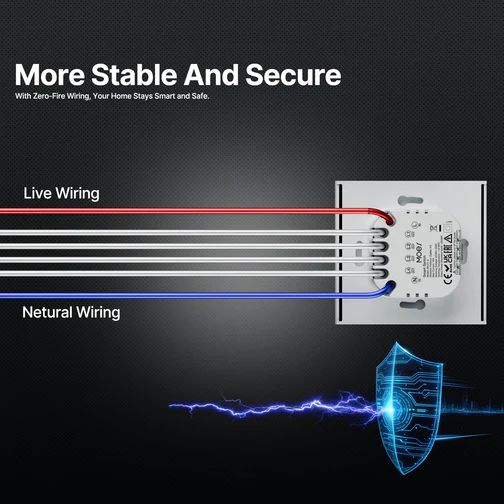 کلید هوشمند و سناریو 2 کاره زیگبی MOES مدل Star Feather