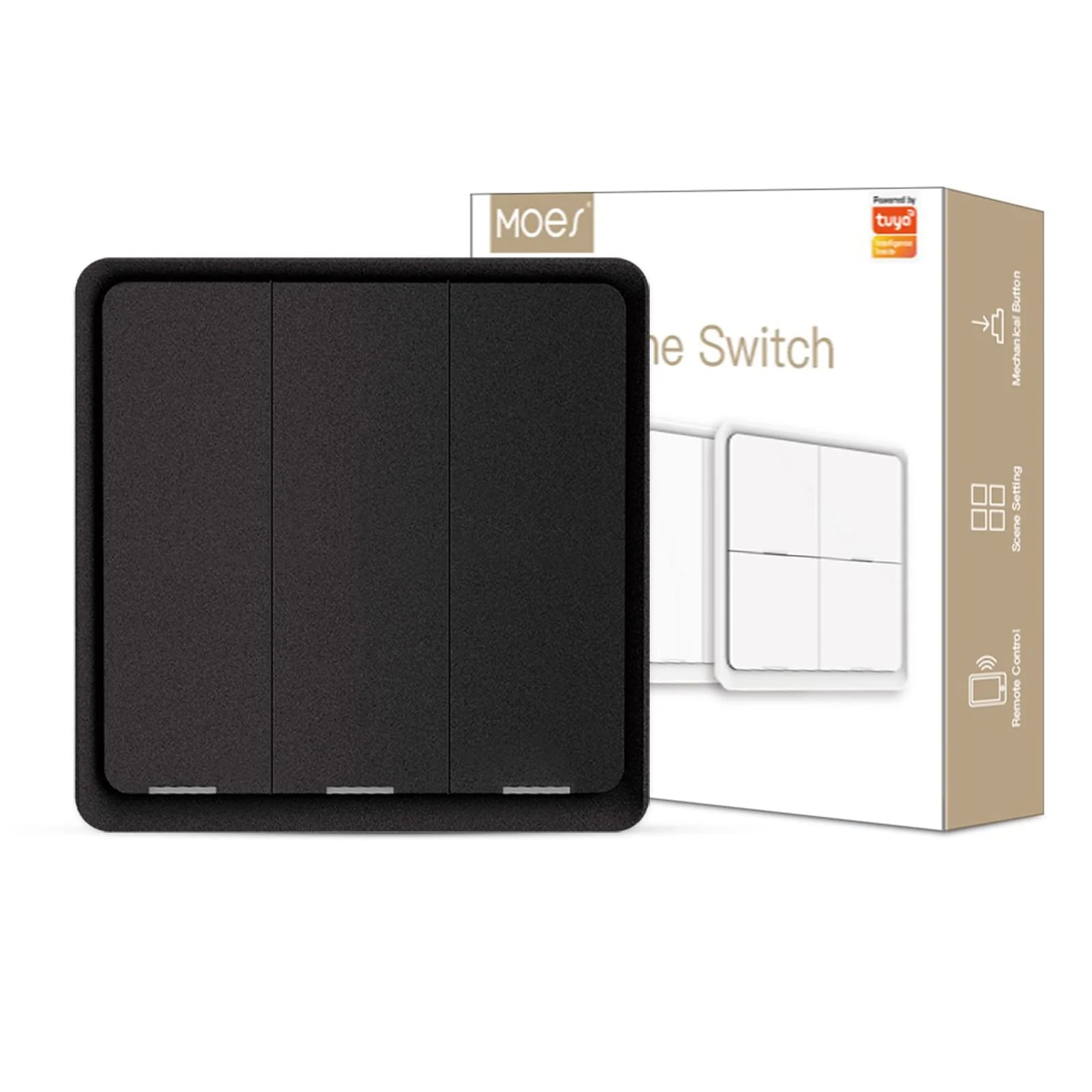 کلید صحنه هوشمند بیسیم زیگبی MOES (ریموت سناریو باتریخور)